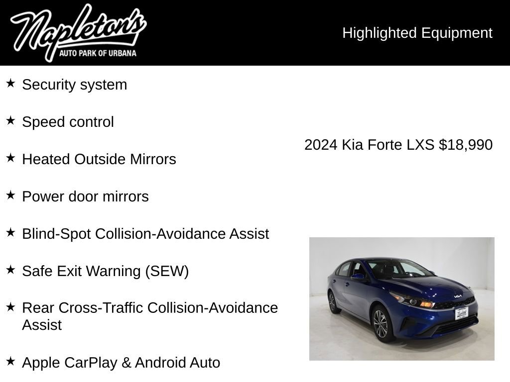 Used 2024 Kia Forte LXS w/ LXS Technology Package image 16