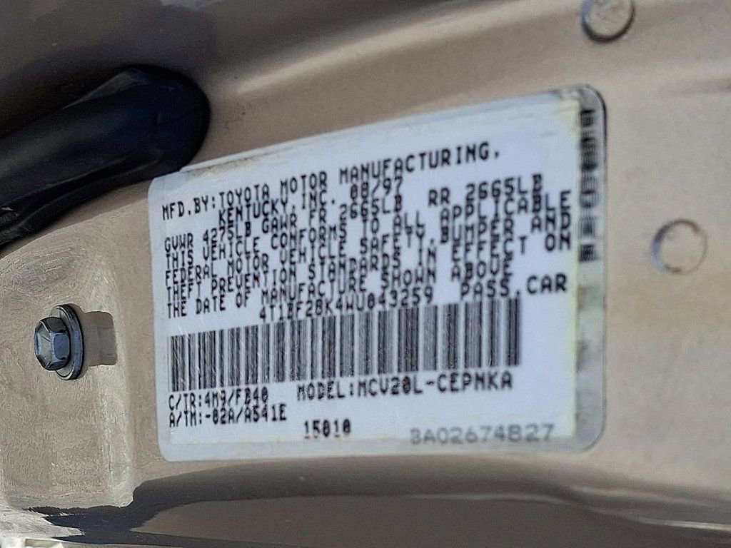 Used 1998 Toyota Camry LE FWD image 24