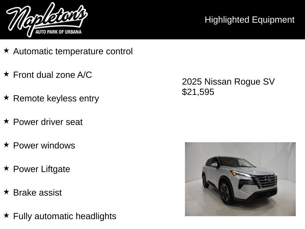 Used 2025 Nissan Rogue SV AWD/4WD image 15