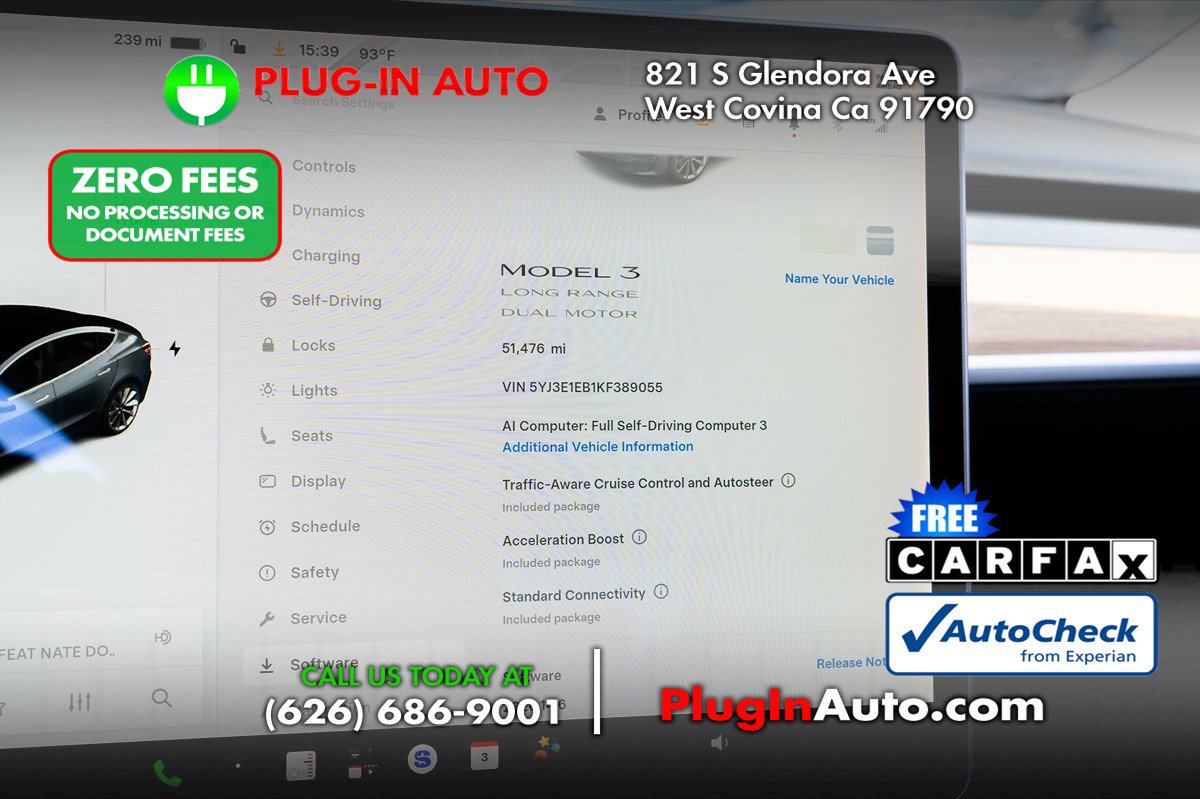 Used 2019 Tesla Model 3 Long Range AWD/4WD image 2