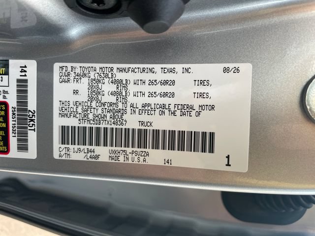 New 2026 Toyota Tundra 1794 Edition AWD/4WD image 29