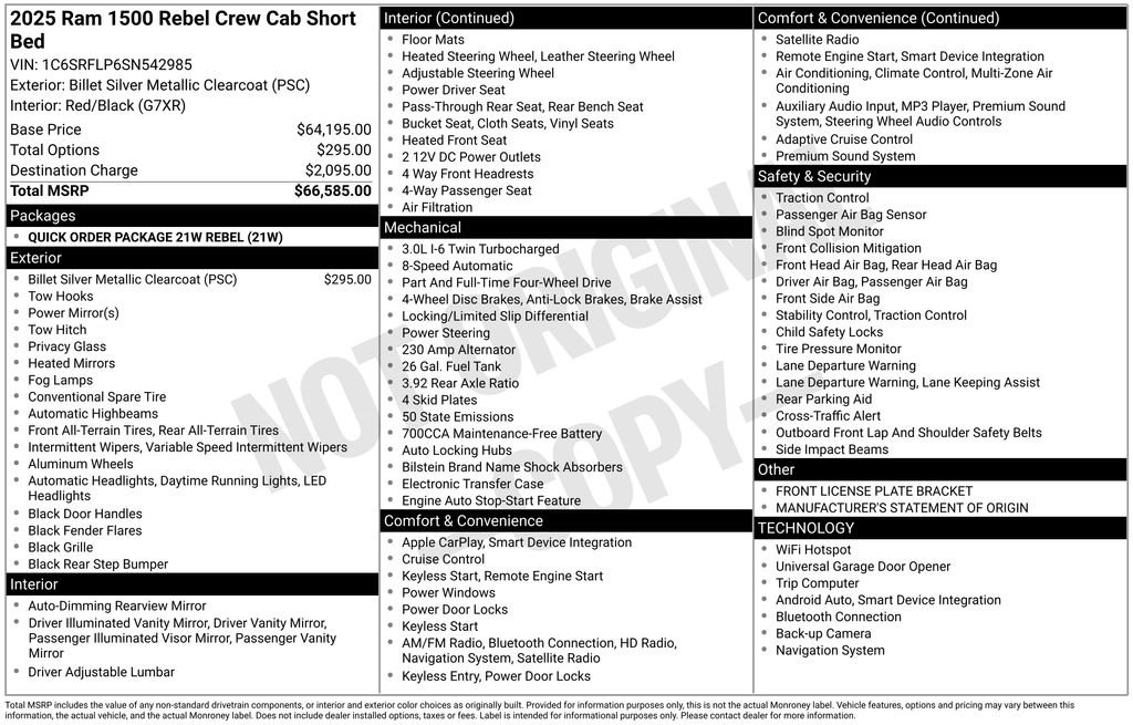 Used 2025 RAM 1500 Rebel image 11