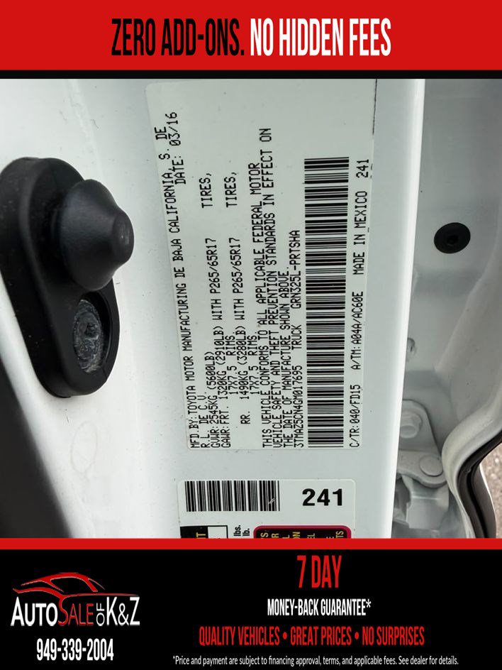 Used 2016 Toyota Tacoma TRD Sport w/ Towing Package RWD image 28