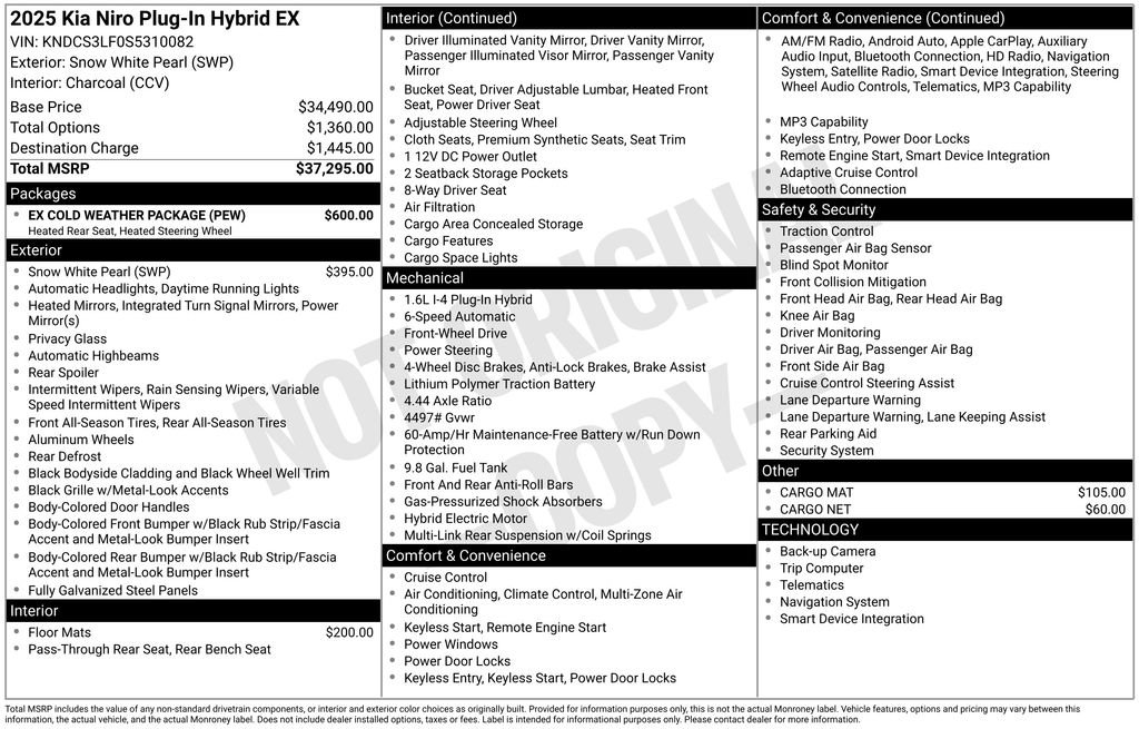 Certified 2025 Kia Niro EX w/ EX Cold Weather Package FWD image 31