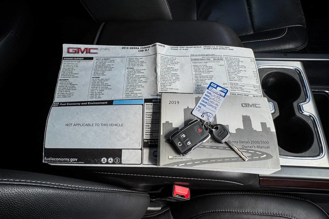Used 2019 GMC Sierra 2500 SLT w/ Duramax Plus Package AWD/4WD image 40