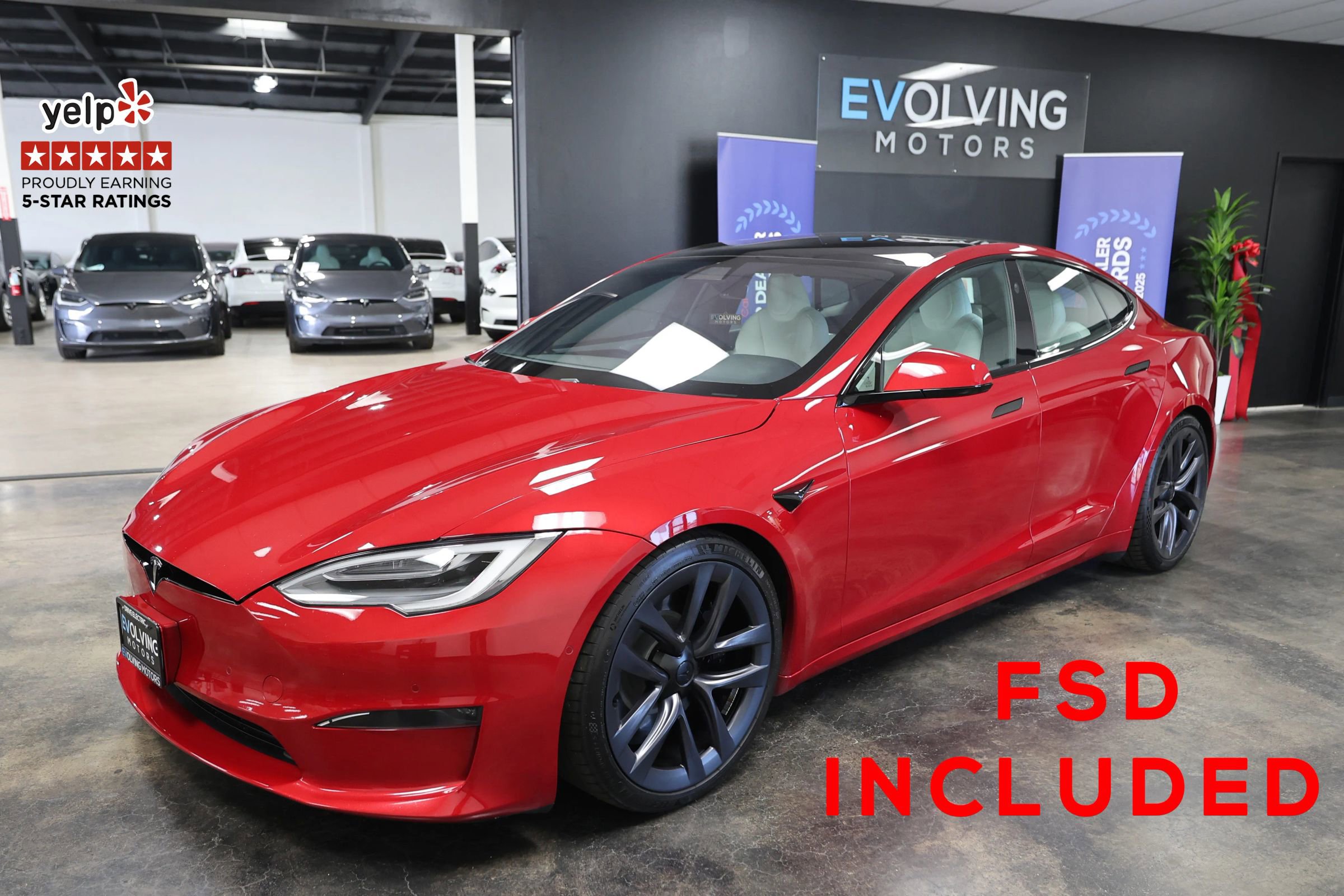 Used 2022 Tesla Model S Standard Range AWD/4WD image 1