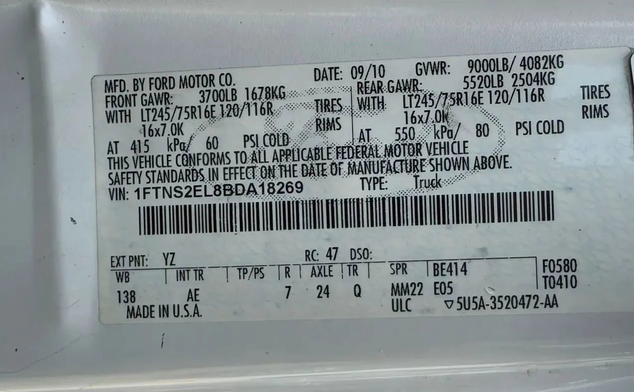 Used 2011 Ford E-250 and Econoline 250 Extended w/ PWR Group image 25