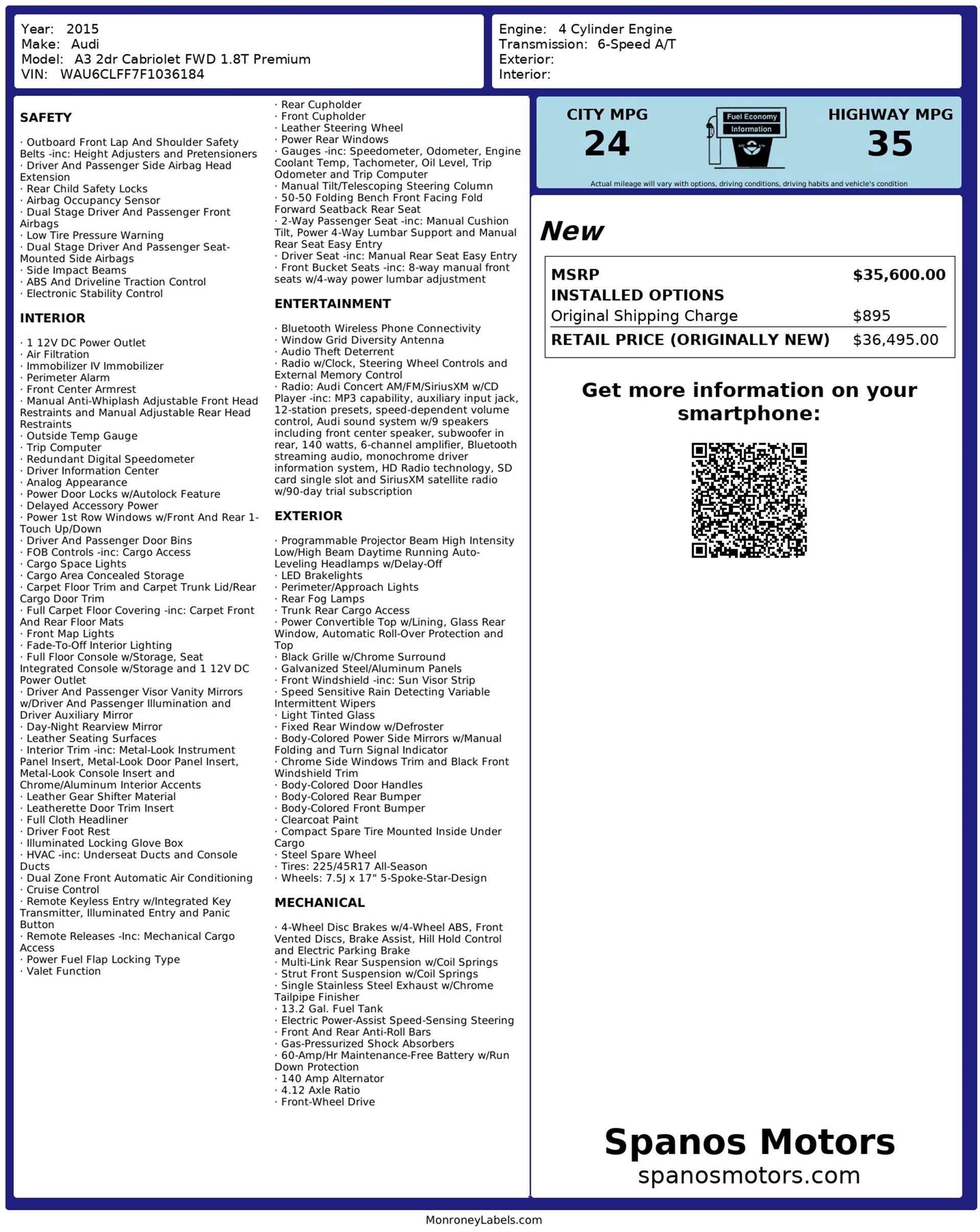 Used 2015 Audi A3 1.8T Premium image 2