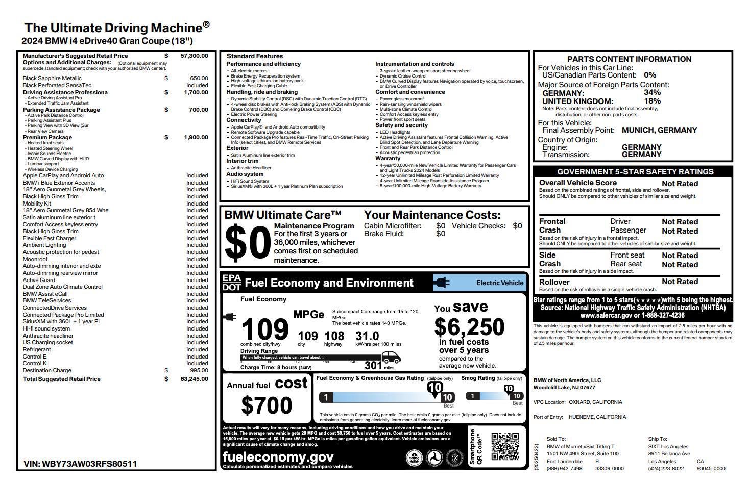 Used 2024 BMW i4 eDrive40 image 5