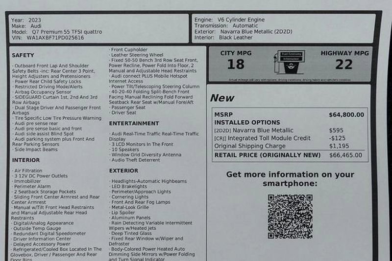 Used 2023 Audi Q7 3.0T Premium image 57