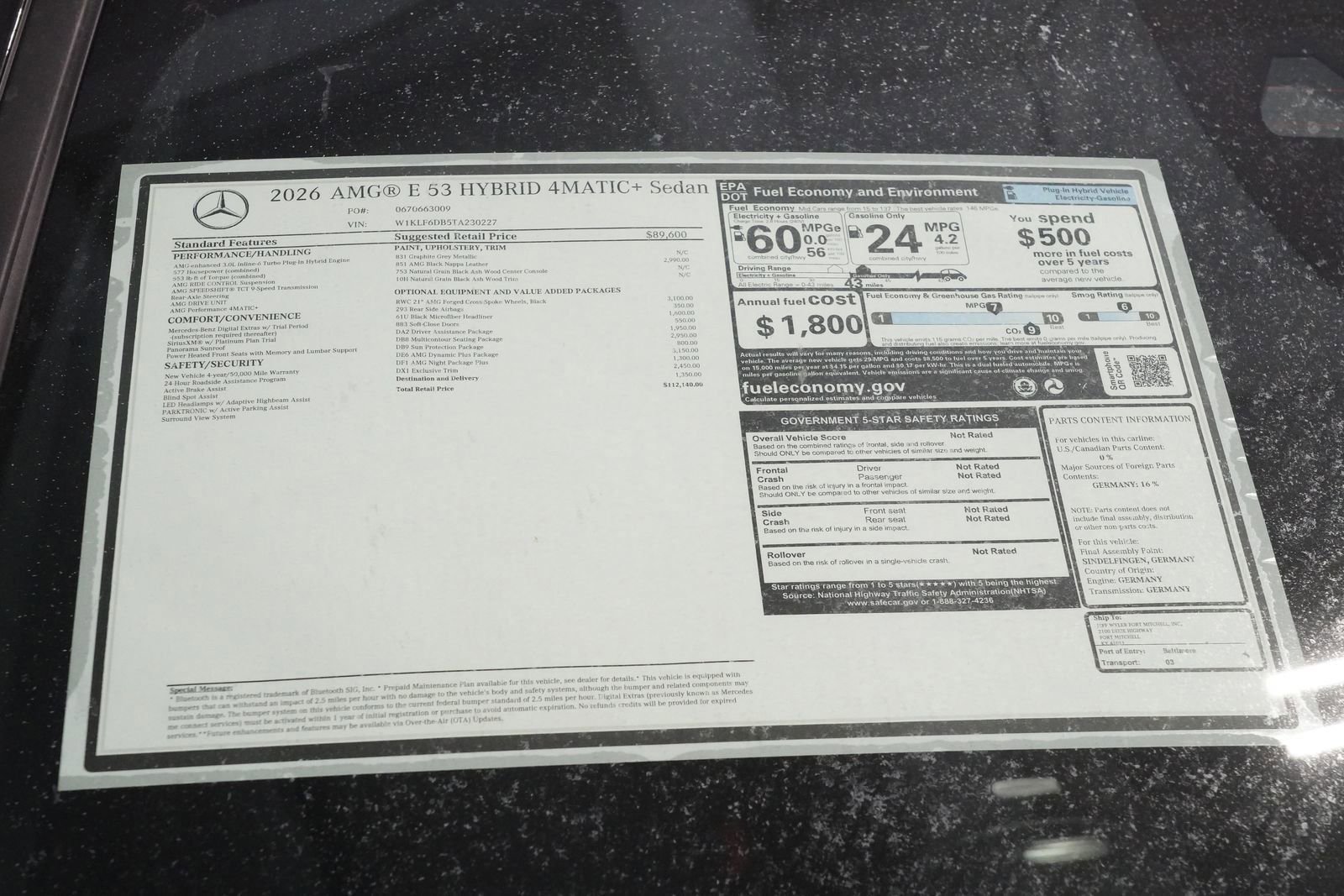 New 2026 Mercedes-Benz E 53 AMG e 4MATIC Sedan image 37