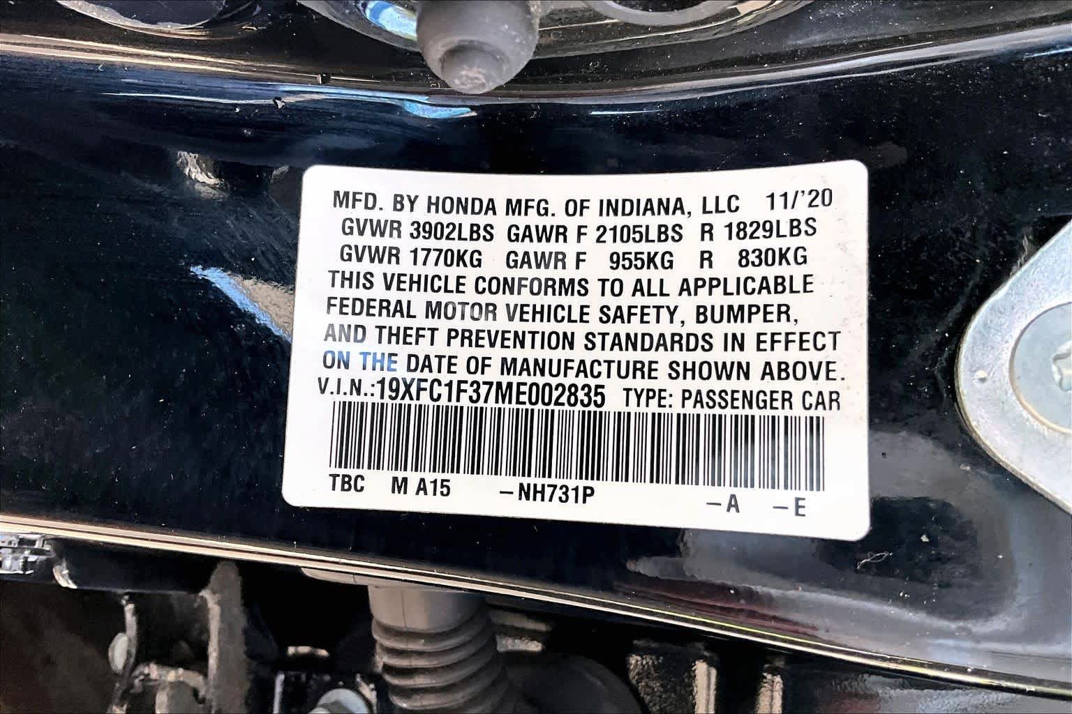 Used 2021 Honda Civic EX image 34