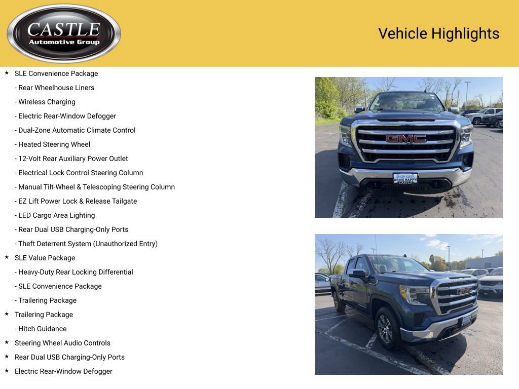 Used 2019 GMC Sierra 1500 SLE w/ SLE Value Package AWD/4WD image 7
