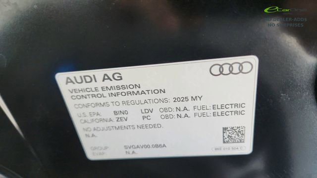 Used 2025 Audi Q6 e-tron Premium w/ Convenience Package RWD image 59
