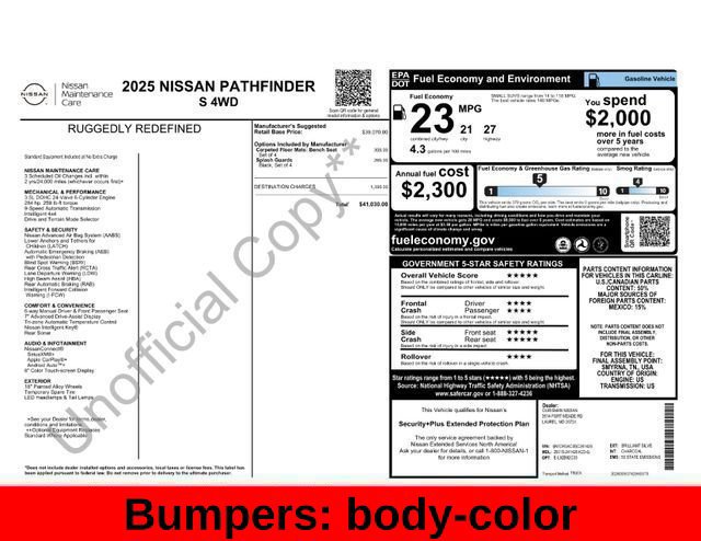 Used 2025 Nissan Pathfinder S AWD/4WD image 51