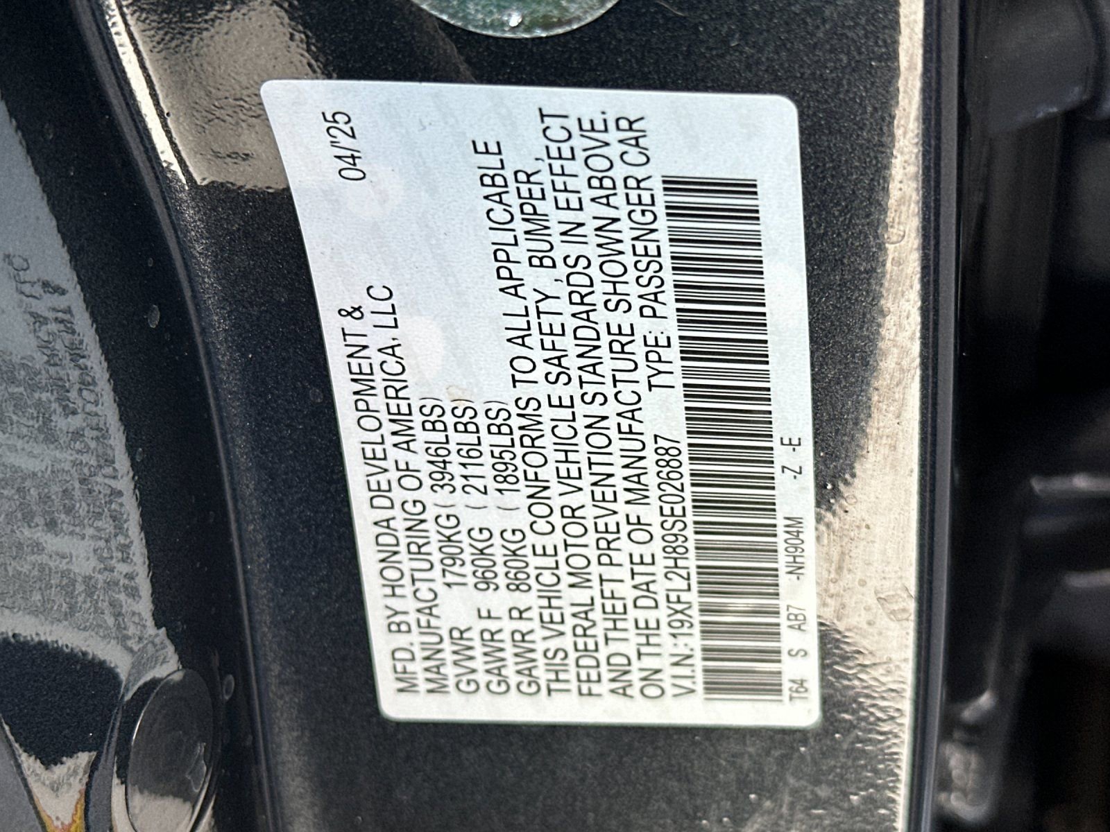 Certified 2025 Honda Civic Sport image 27