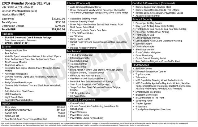 Used 2020 Hyundai Sonata SEL Plus FWD image 14