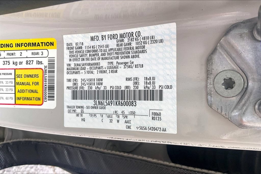 Used 2019 Lincoln MKZ Premiere FWD image 32