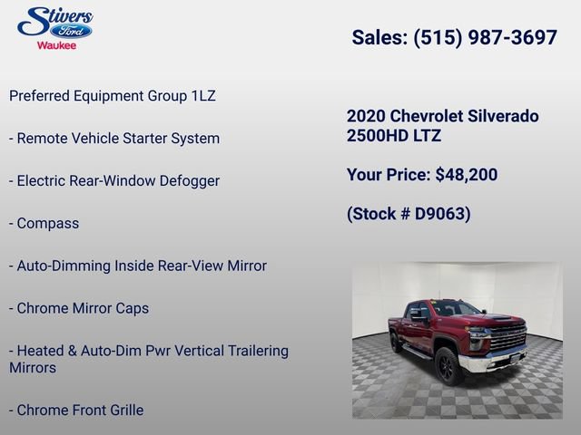 Used 2020 Chevrolet Silverado 2500 LTZ w/ LTZ Plus Package AWD/4WD image 22