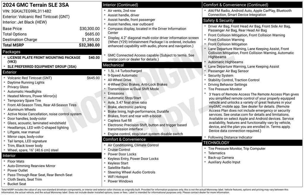 Used 2024 GMC Terrain SLE image 4