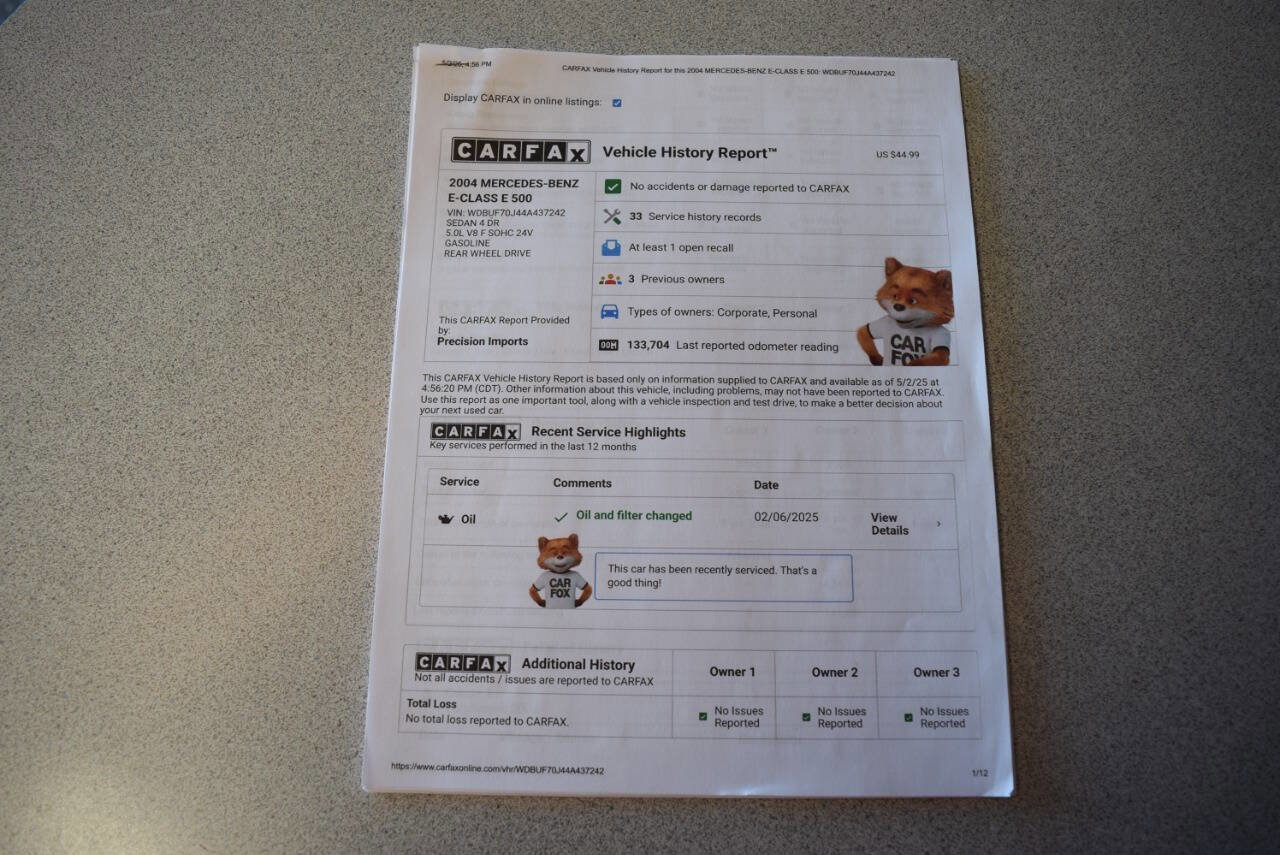 Used 2004 Mercedes-Benz E 500 Sedan image 70