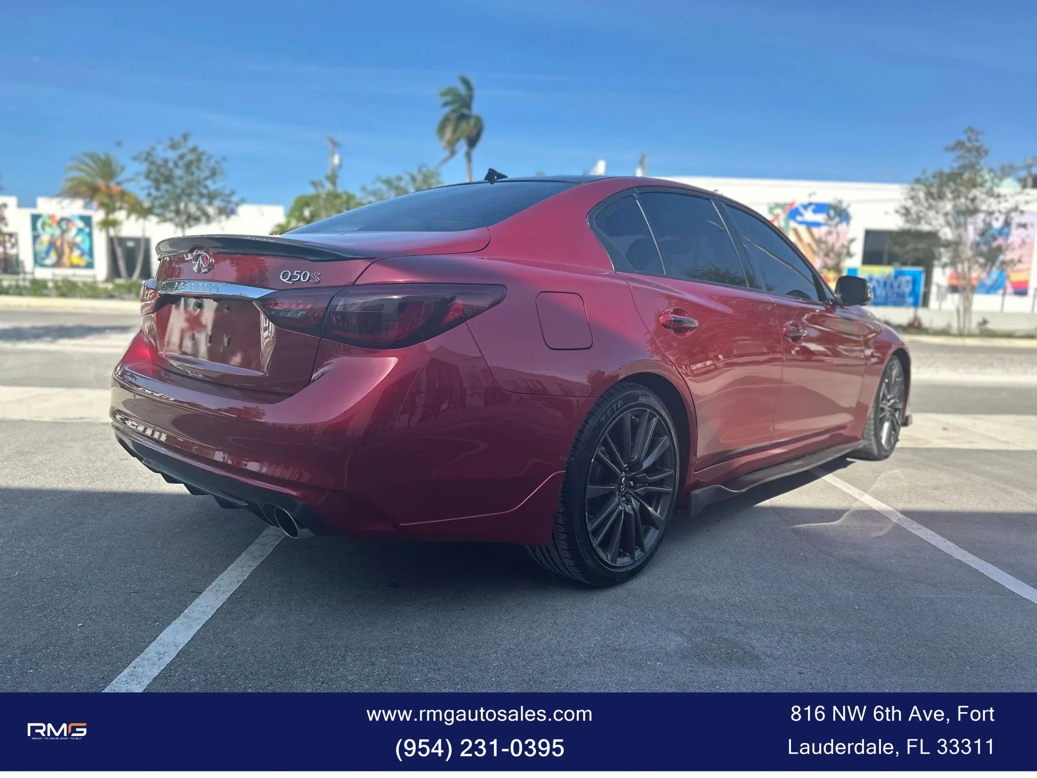 Used 2019 INFINITI Q50 Red Sport 400 w/ Proactive Package AWD/4WD image 4