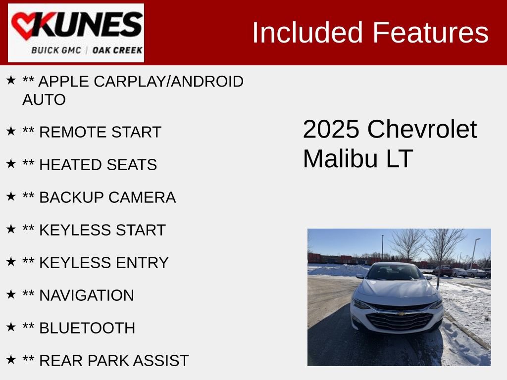 Used 2025 Chevrolet Malibu LT image 2