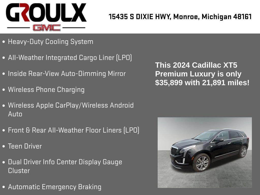 Used 2024 Cadillac XT5 Premium Luxury w/ LPO, Floor Liner Package AWD/4WD image 29