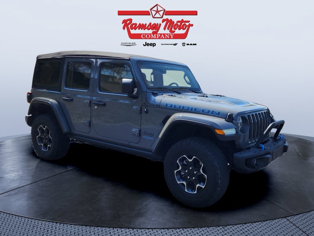 Used 2022 Jeep Wrangler Unlimited Rubicon 4xe w/ Steel Bumper Group image 7