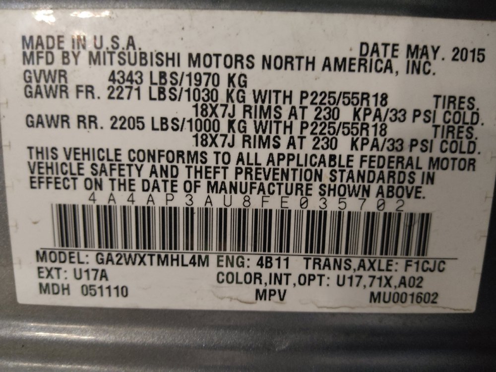 Used 2015 Mitsubishi Outlander Sport ES FWD image 33