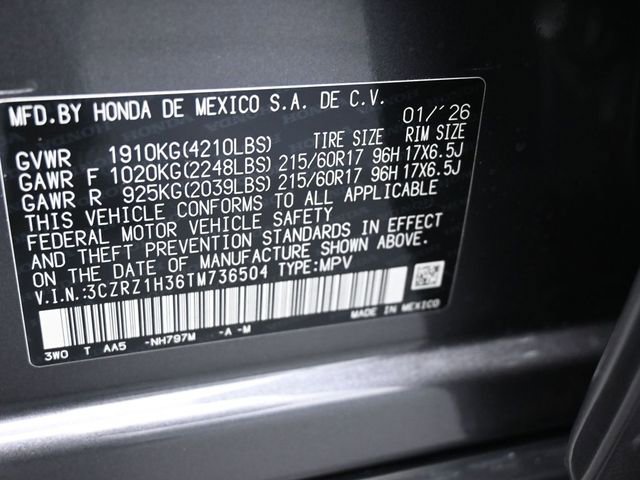 New 2026 Honda HR-V LX image 20