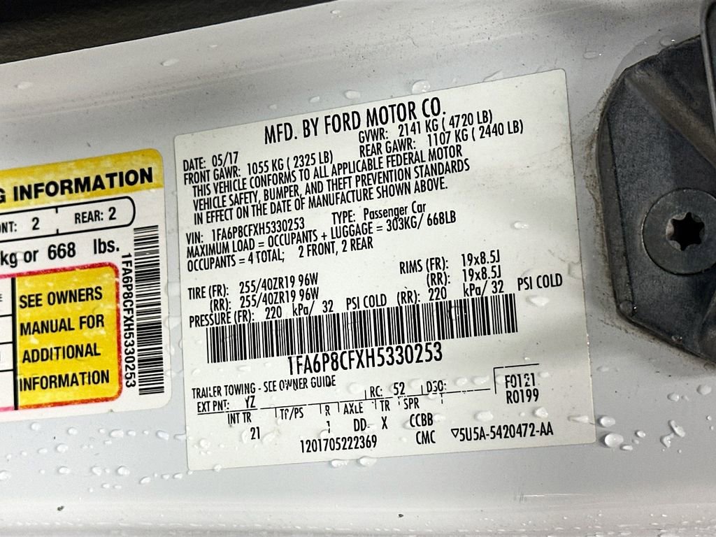 Used 2017 Ford Mustang GT w/ Black Accent Package RWD image 29