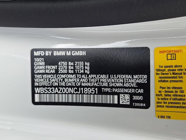 Used 2022 BMW M4 Competition w/ M Carbon Exterior Package RWD image 27