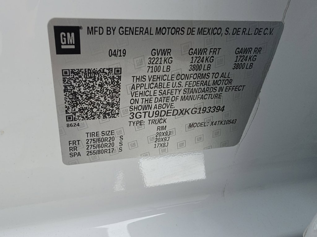Used 2019 GMC Sierra 1500 SLT w/ SLT Premium Package AWD/4WD image 7