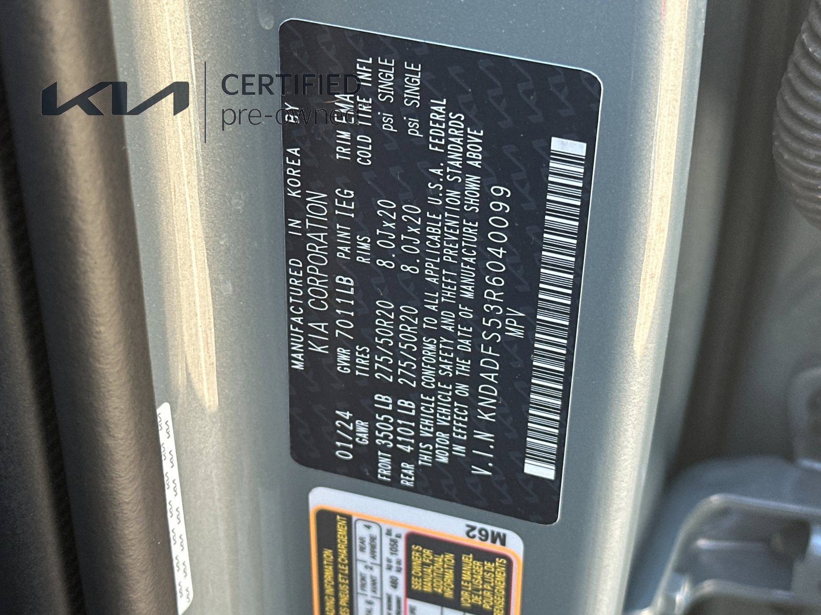 Certified 2024 Kia EV9 Land AWD/4WD image 31