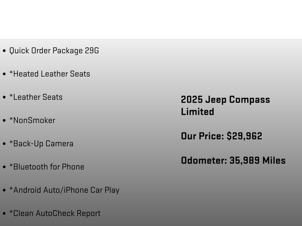 Used 2025 Jeep Compass Limited image 6