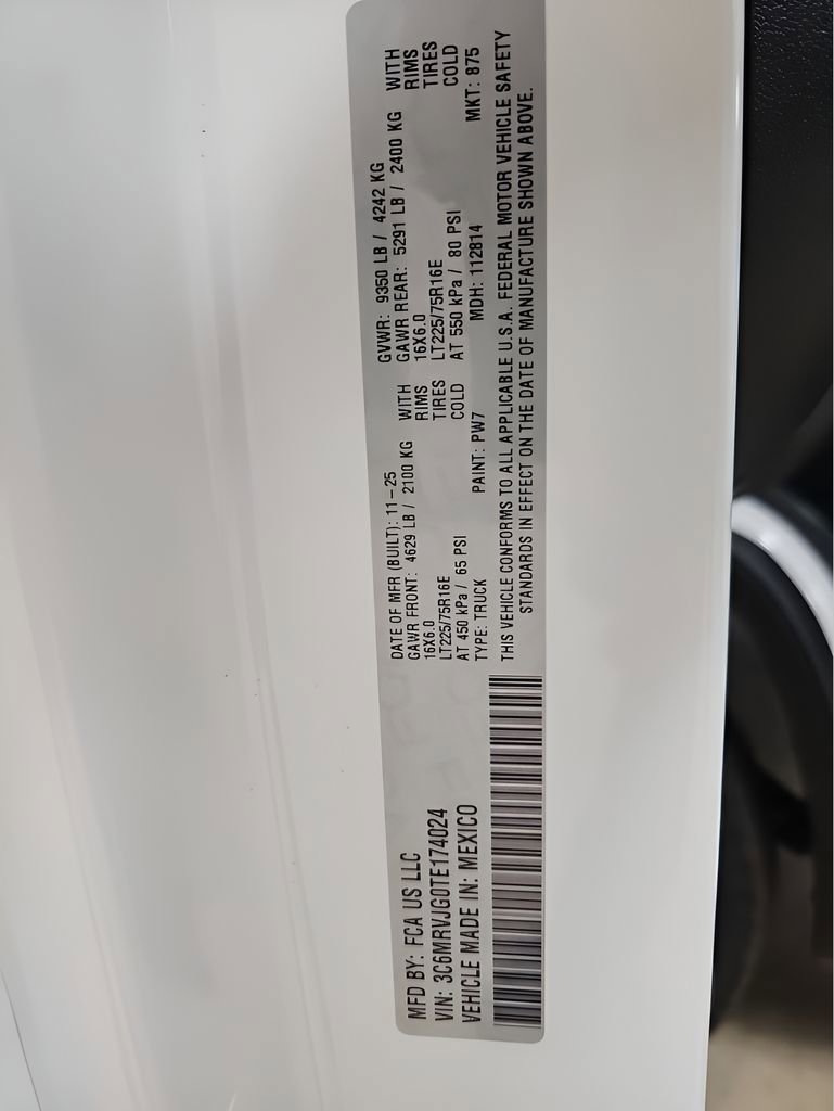 New 2026 RAM ProMaster 3500 w/ Convenience Group image 30