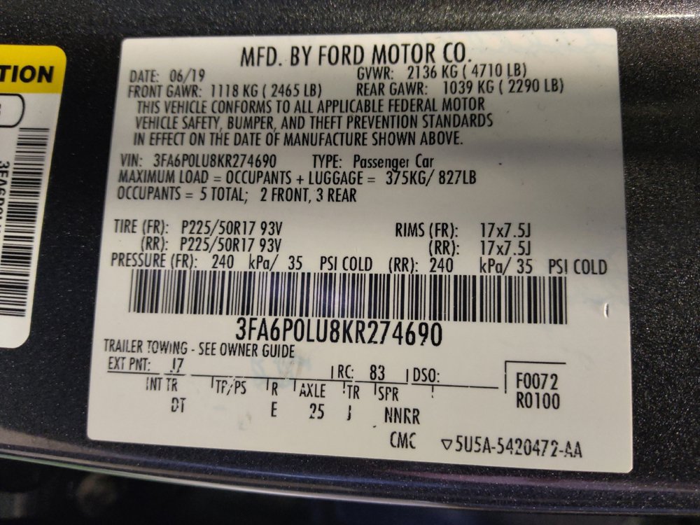 Used 2019 Ford Fusion SE FWD image 33