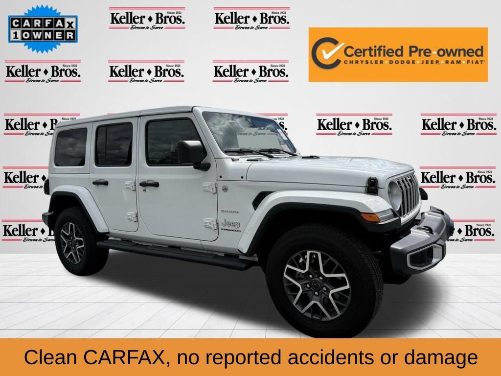 Certified 2024 Jeep Wrangler Unlimited Sahara w/ Technology Group AWD/4WD image 1