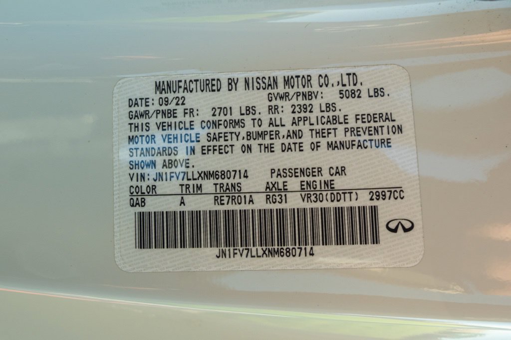Used 2022 INFINITI Q60 Red Sport 400 w/ Cargo Package AWD/4WD image 39