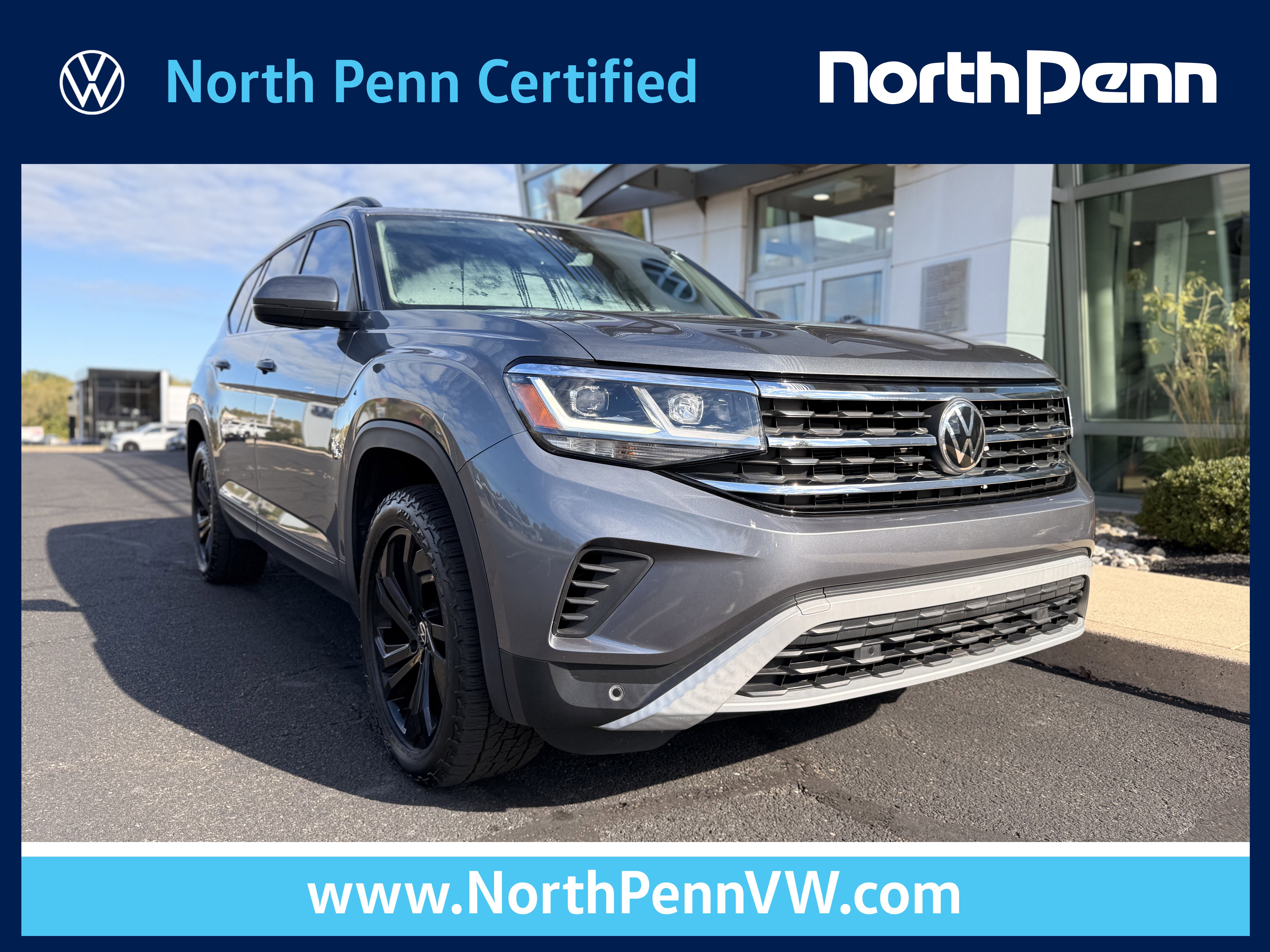 Used 2022 Volkswagen Atlas SE w/ Black Wheel Package