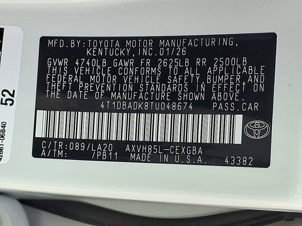 Used 2026 Toyota Camry XLE AWD/4WD image 29