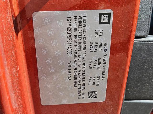 Used 2015 Chevrolet Corvette Stingray Coupe w/ 2LT Preferred Equipment Group image 15