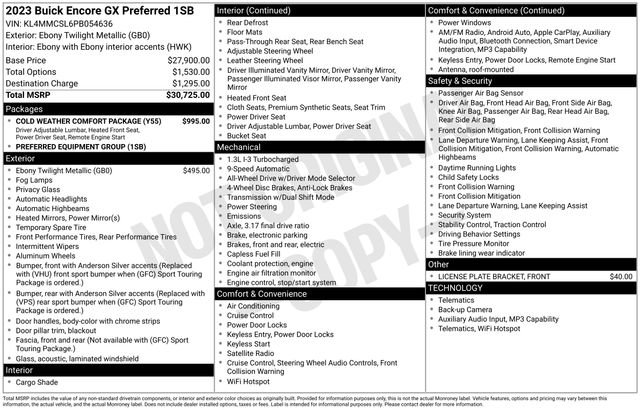 Used 2023 Buick Encore GX Preferred w/ Cold Weather Comfort Package image 6