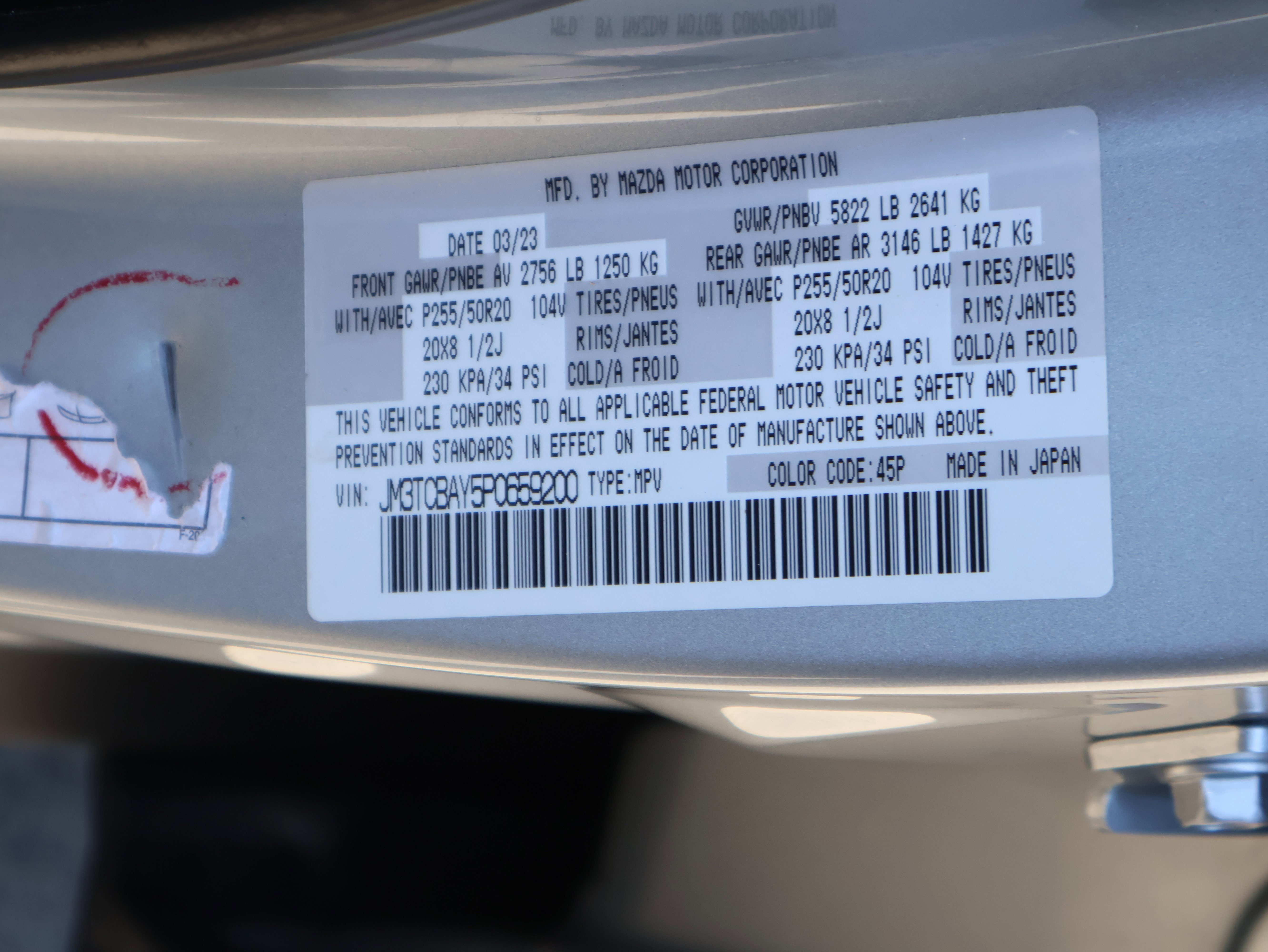 Used 2023 MAZDA CX-9 Touring Plus image 48