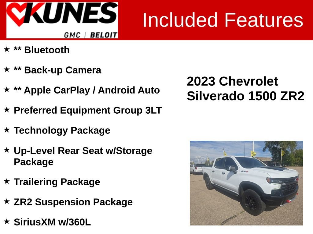 Used 2023 Chevrolet Silverado 1500 ZR2 w/ Technology Package image 2