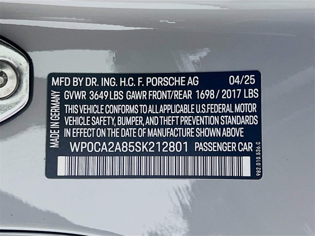 New 2025 Porsche 718 Boxster image 28