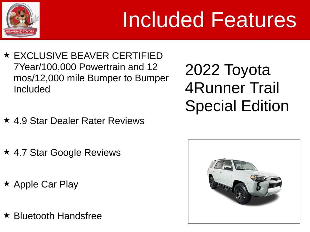 Used 2022 Toyota 4Runner Trail Special Edition image 4