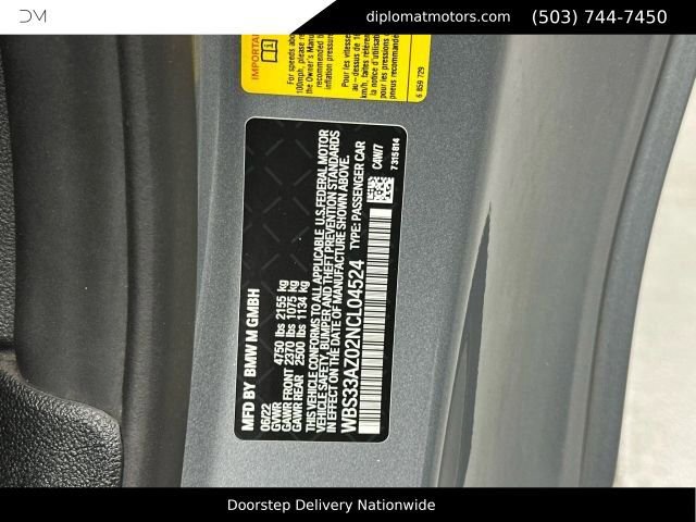 Used 2022 BMW M4 Competition w/ Parking Assistance Package RWD image 49