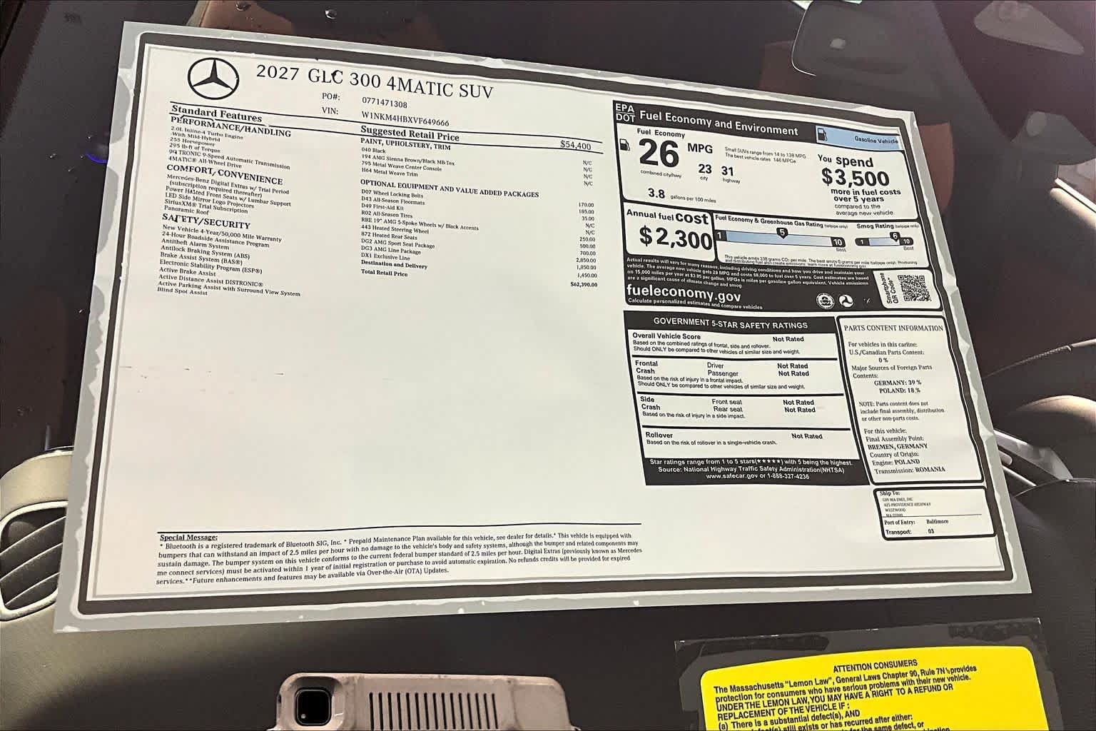 New 2027 Mercedes-Benz GLC 300 4MATIC image 18